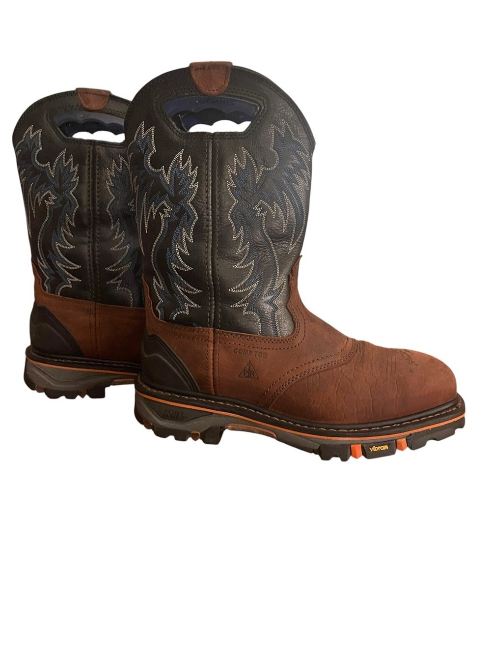 Cody James Men's 11" Decimator Waterproof Western Work Boots Nano Comp Toe 10.5D